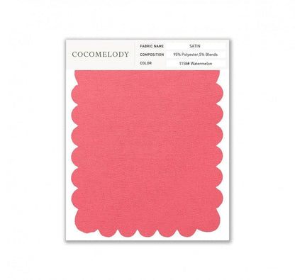 Satin Fabric Swatch in Single Color SWST16003 - COCOMELODY
