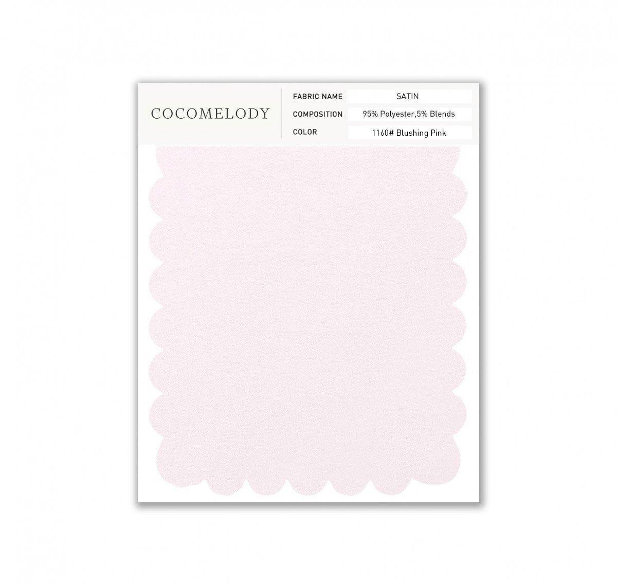 Satin Fabric Swatch in Single Color SWST16003 - COCOMELODY