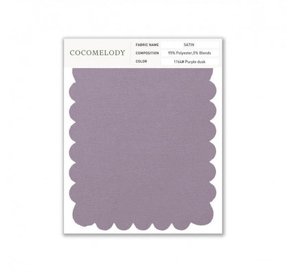 Satin Fabric Swatch in Single Color SWST16003 - COCOMELODY