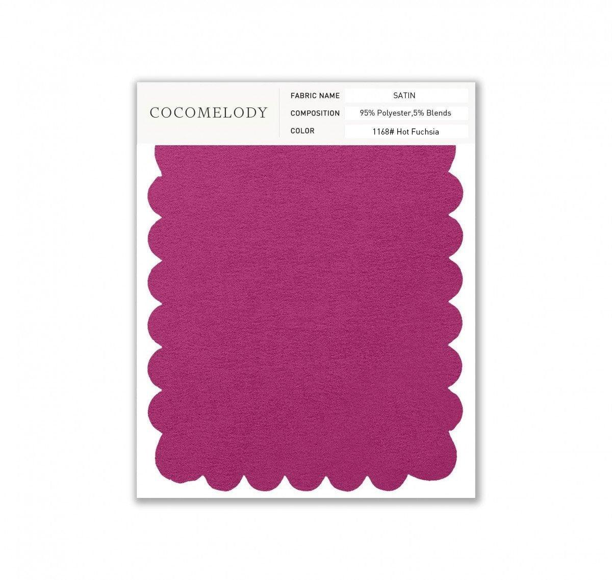 Satin Fabric Swatch in Single Color SWST16003 - COCOMELODY