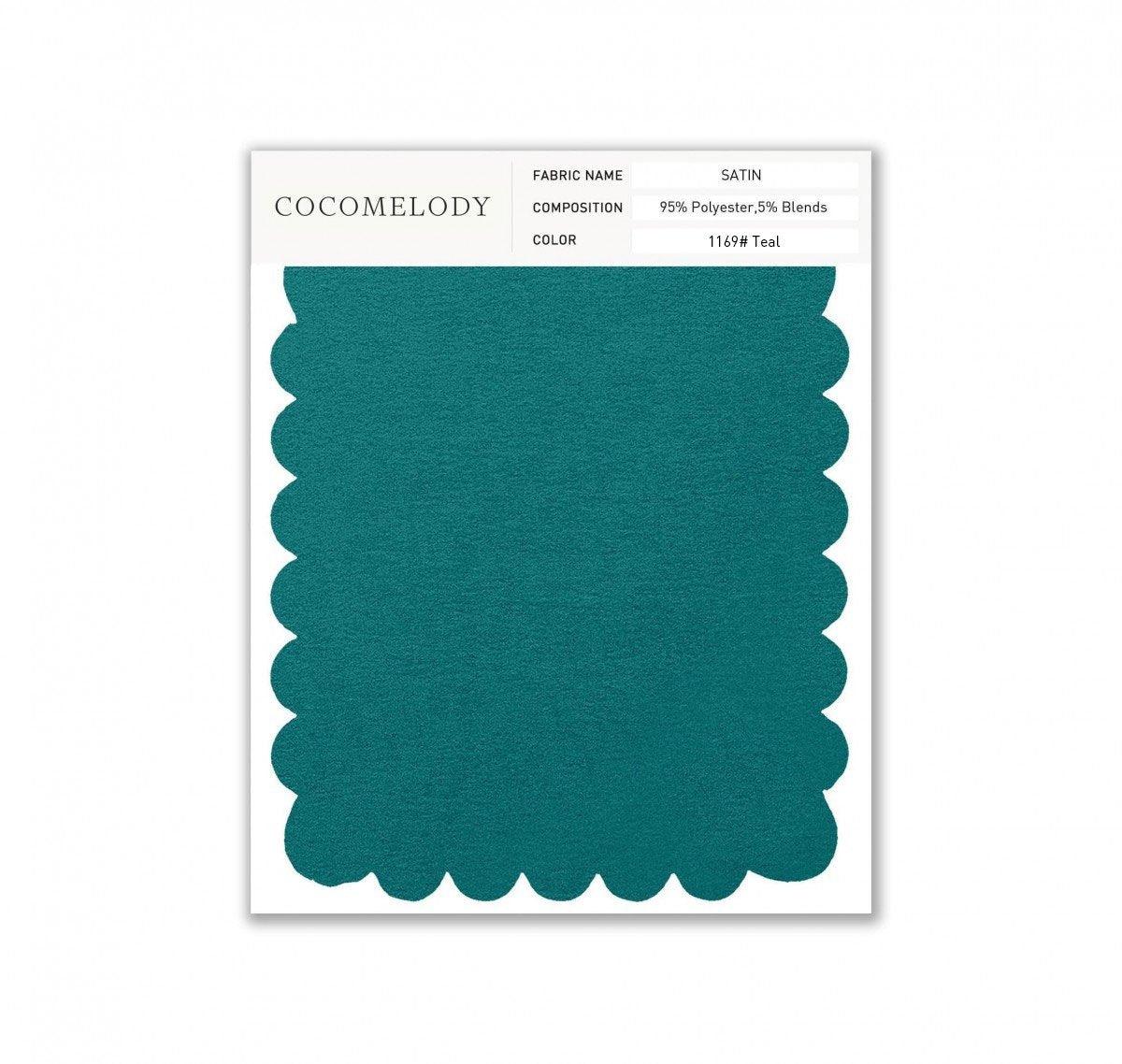 Satin Fabric Swatch in Single Color SWST16003 - COCOMELODY