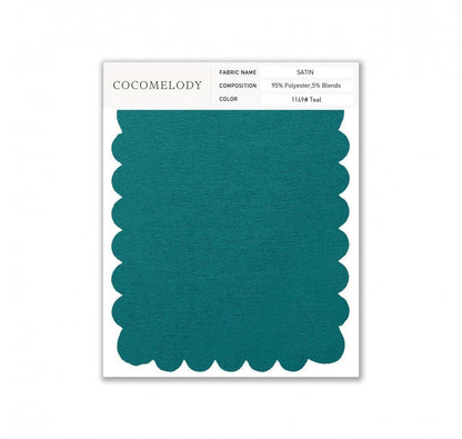 Satin Fabric Swatch in Single Color SWST16003 - COCOMELODY