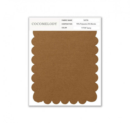 Satin Fabric Swatch in Single Color SWST16003 - COCOMELODY