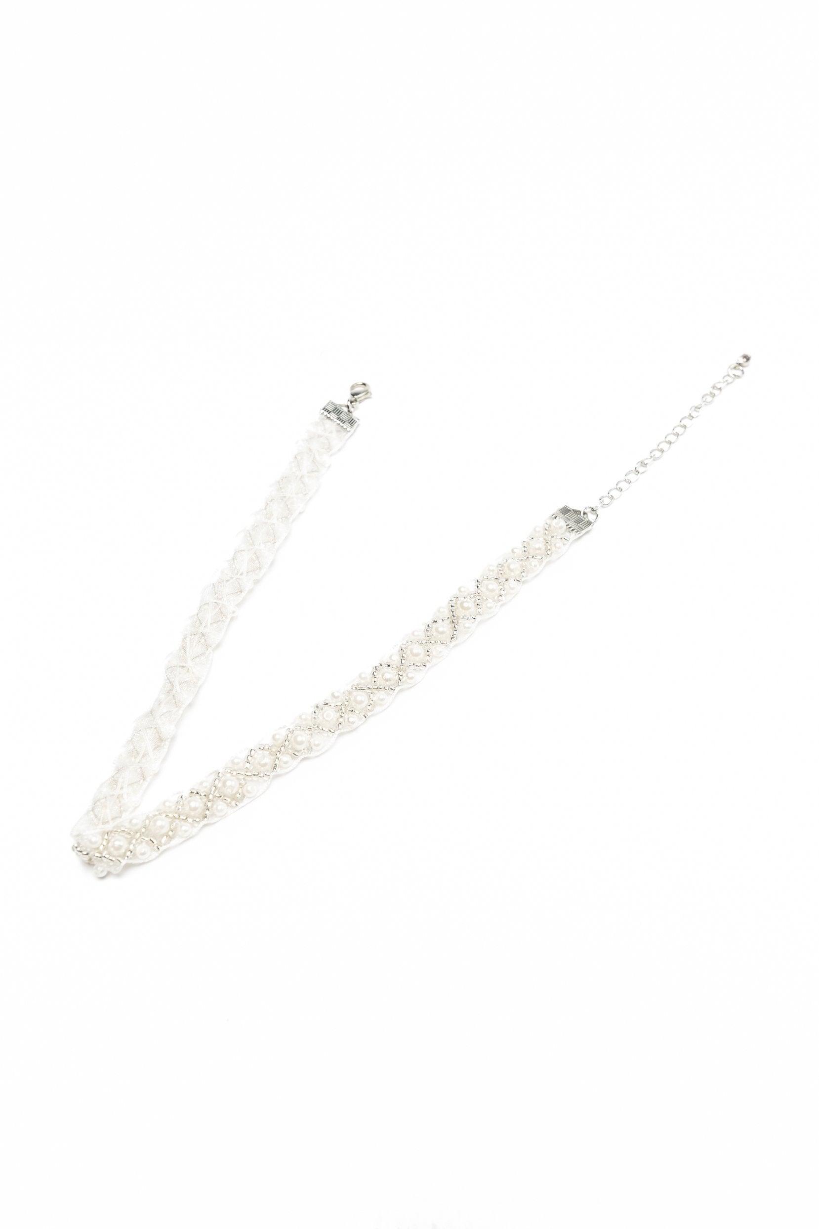 Tulle Necklaces with Pearl CX0035 - COCOMELODY