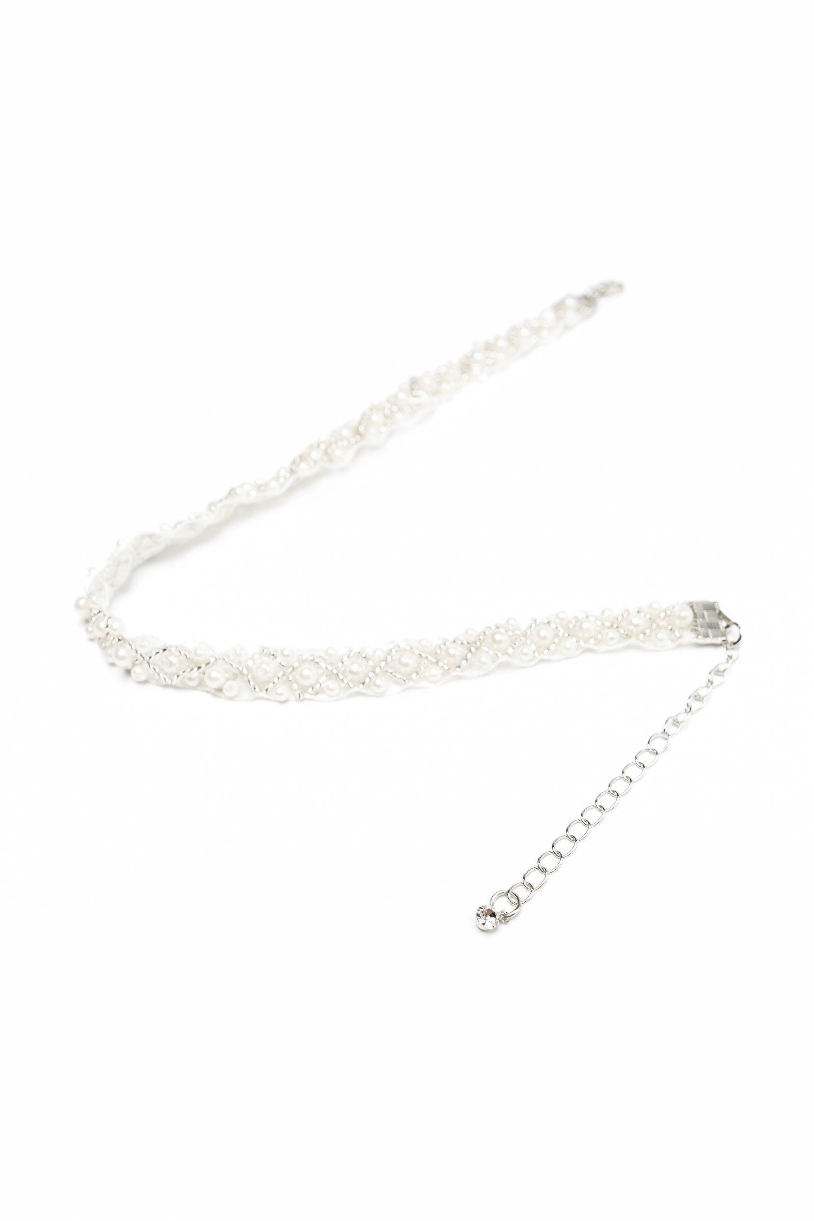 Tulle Necklaces with Pearl CX0035 - COCOMELODY