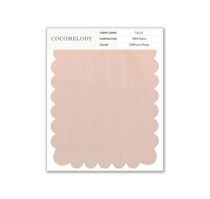 Tulle Fabric Swatch in Single Color SWTU16002