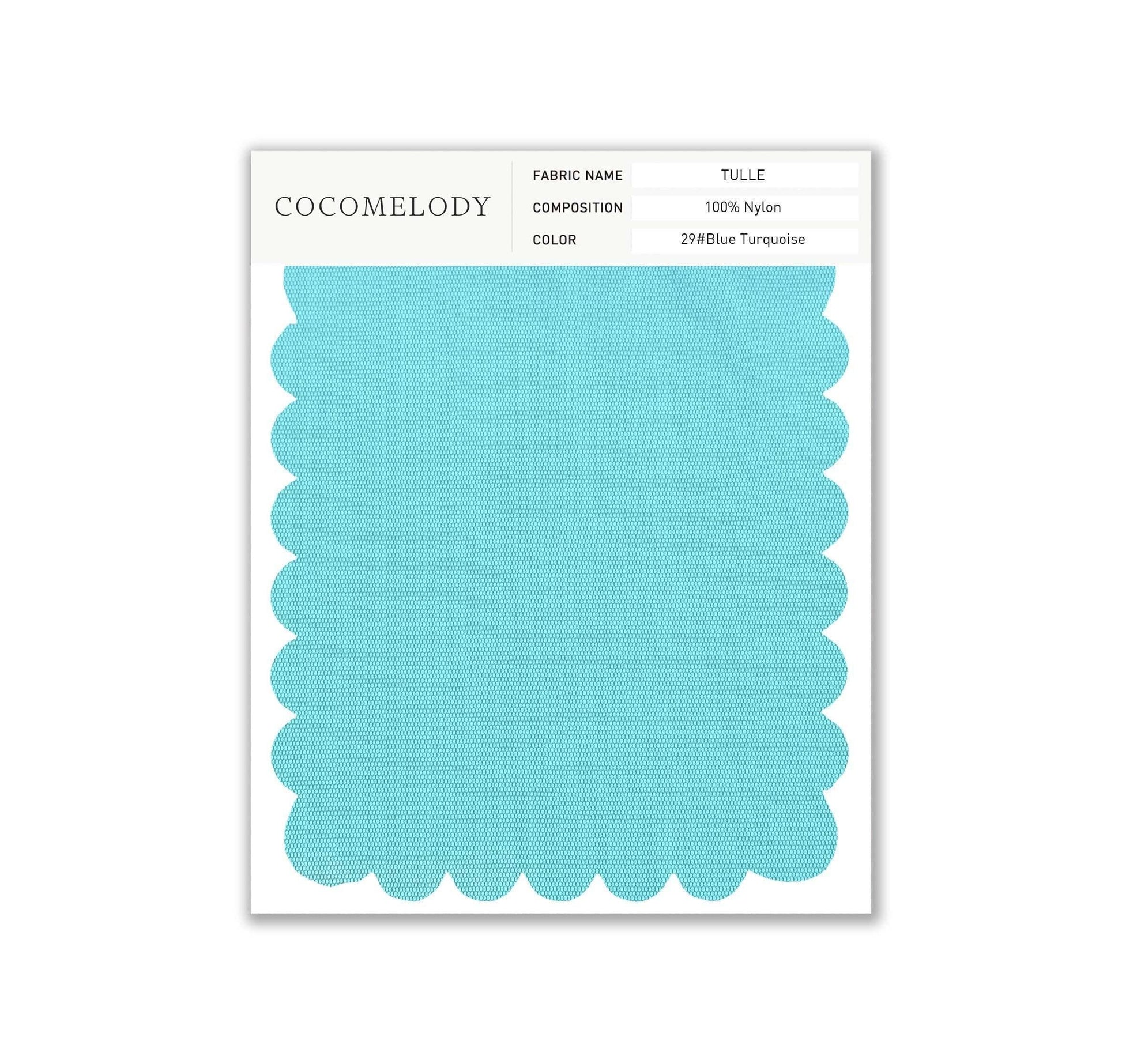 Tulle Fabric Swatch in Single Color SWTU16002 - COCOMELODY