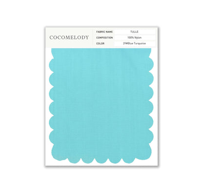 Tulle Fabric Swatch in Single Color SWTU16002 - COCOMELODY