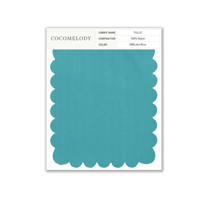 Tulle Fabric Swatch in Single Color SWTU16002 - COCOMELODY