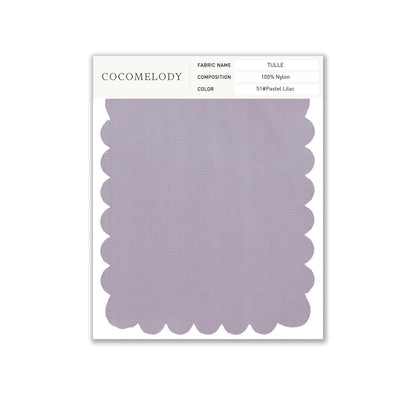 Tulle Fabric Swatch in Single Color SWTU16002