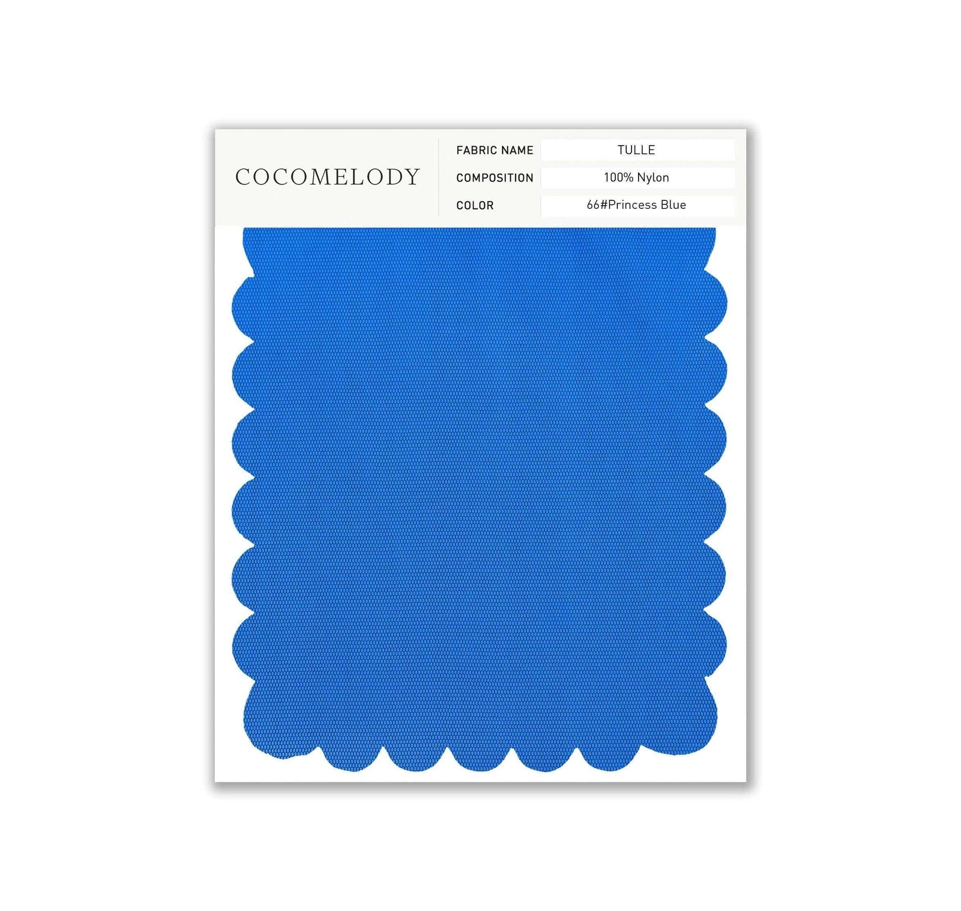Tulle Fabric Swatch in Single Color SWTU16002 - COCOMELODY