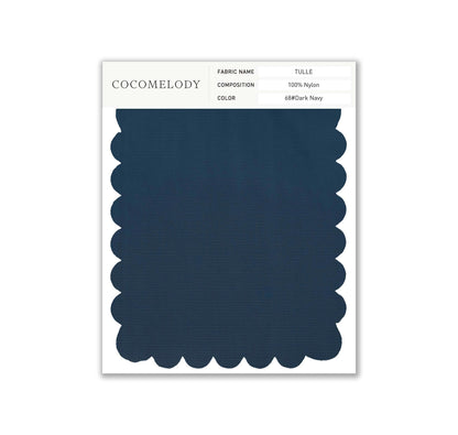 Tulle Fabric Swatch in Single Color SWTU16002 - COCOMELODY