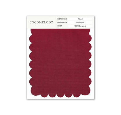 Tulle Fabric Swatch in Single Color SWTU16002 - COCOMELODY