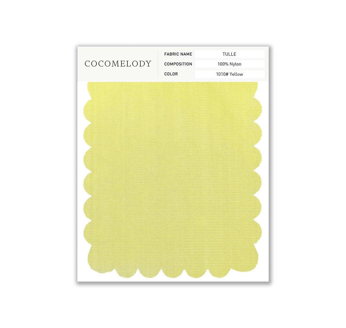 Tulle Fabric Swatch in Single Color SWTU16002