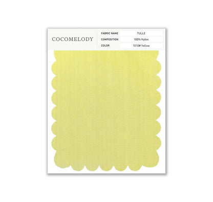 Tulle Fabric Swatch in Single Color SWTU16002 - COCOMELODY