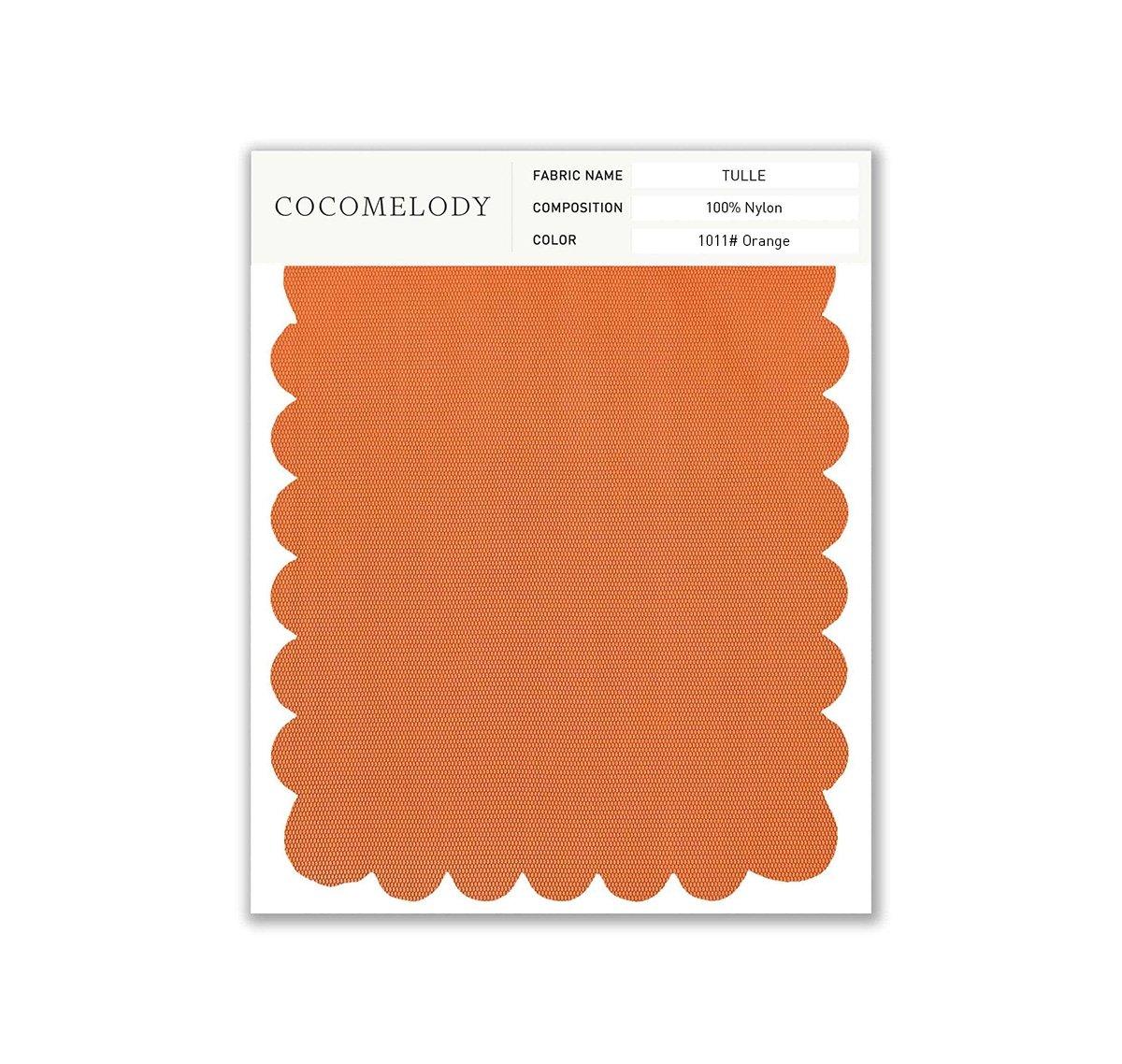 Tulle Fabric Swatch in Single Color SWTU16002 - COCOMELODY