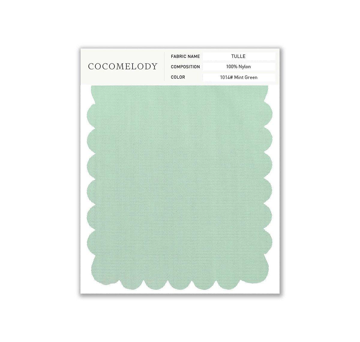 Tulle Fabric Swatch in Single Color SWTU16002 - COCOMELODY