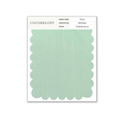 Tulle Fabric Swatch in Single Color SWTU16002 - COCOMELODY
