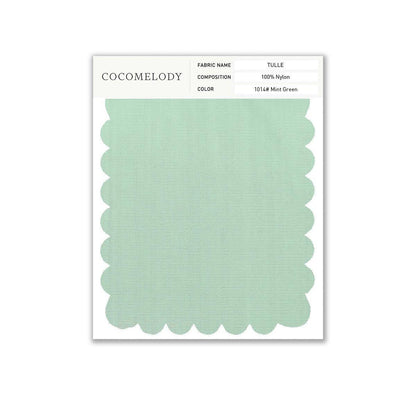 Tulle Fabric Swatch in Single Color SWTU16002