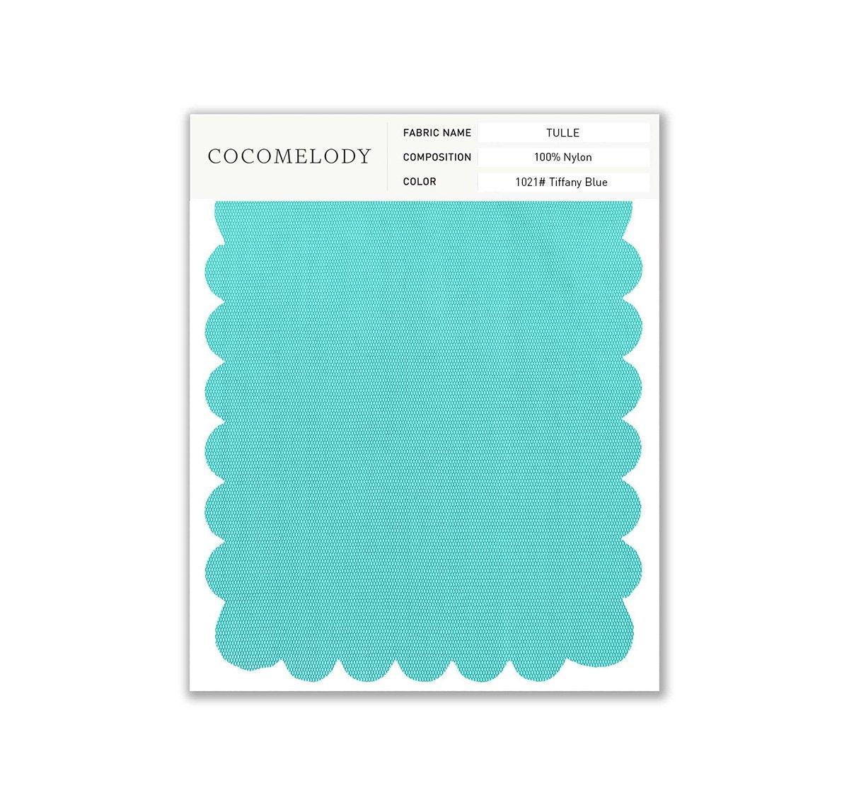 Tulle Fabric Swatch in Single Color SWTU16002 - COCOMELODY