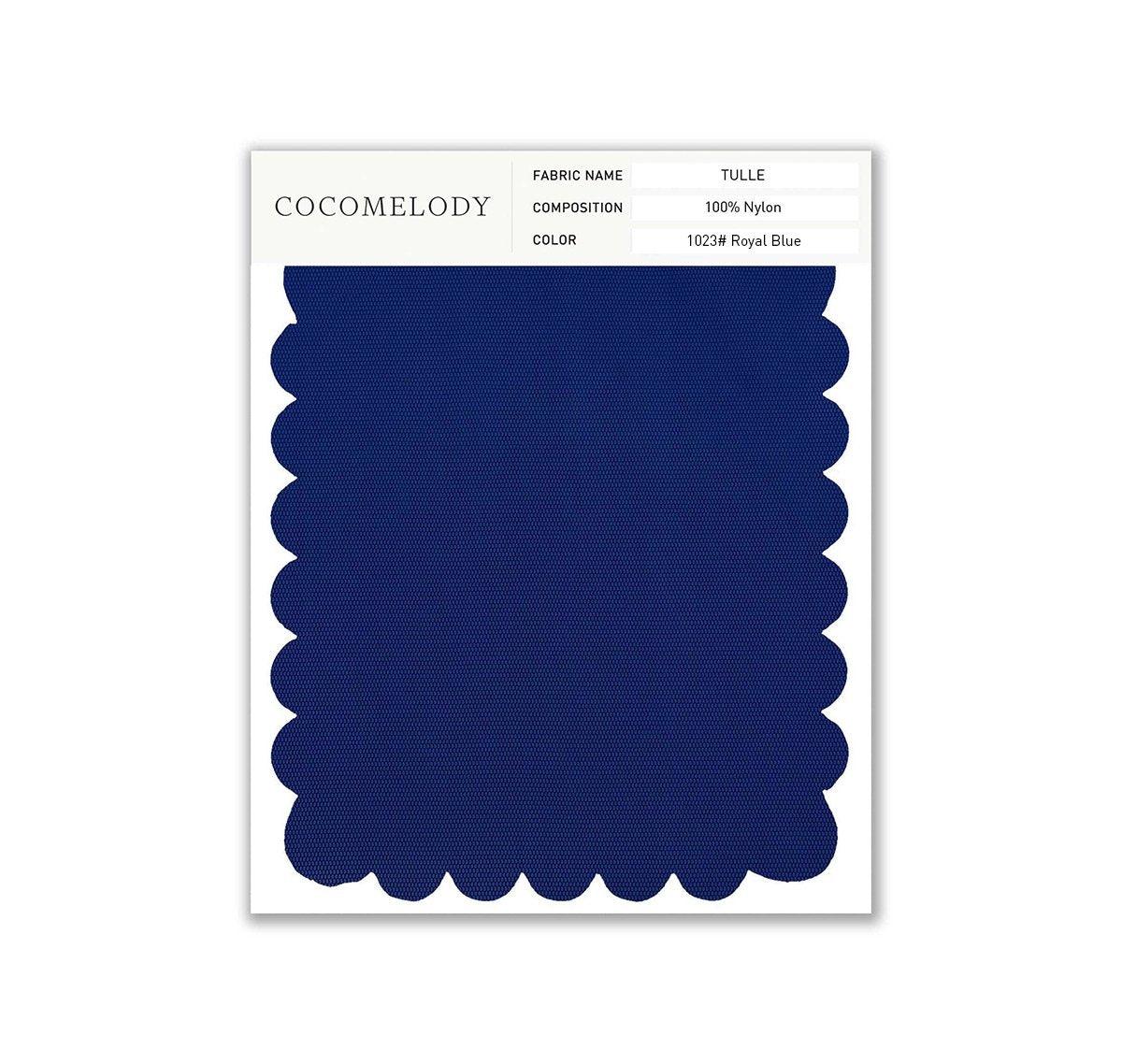 Tulle Fabric Swatch in Single Color SWTU16002 - COCOMELODY