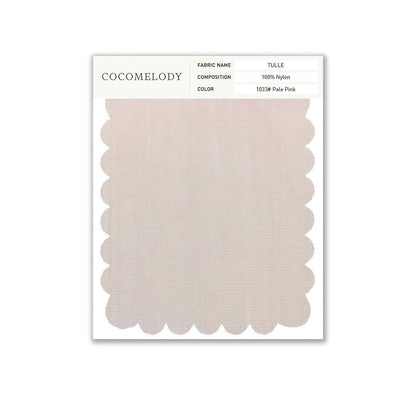 Tulle Fabric Swatch in Single Color SWTU16002 - COCOMELODY