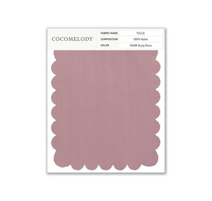 Tulle Fabric Swatch in Single Color SWTU16002 - COCOMELODY