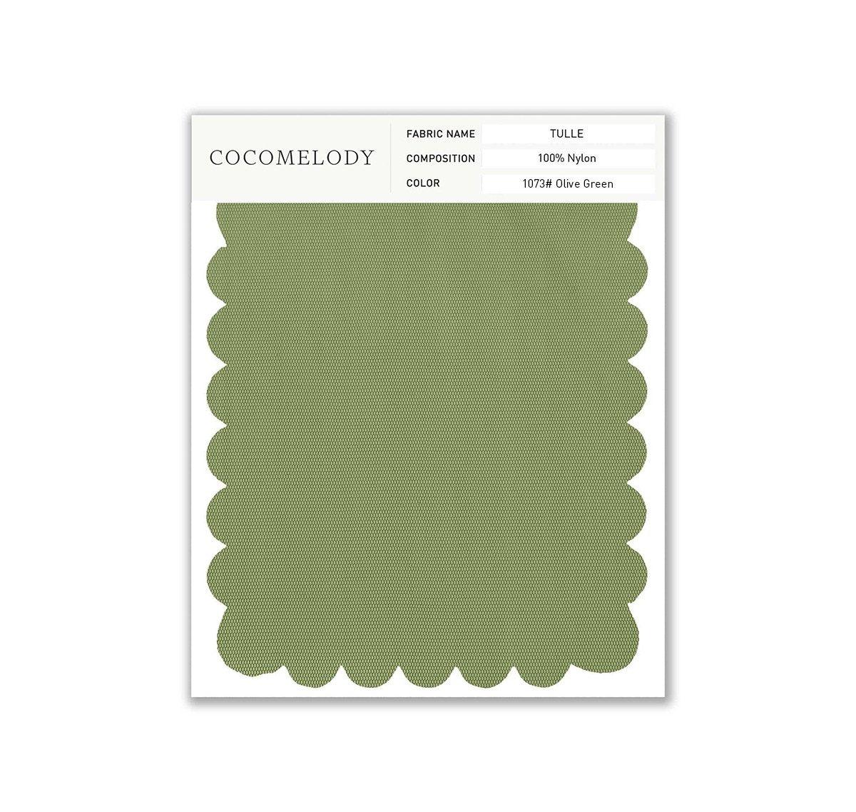 Tulle Fabric Swatch in Single Color SWTU16002 - COCOMELODY