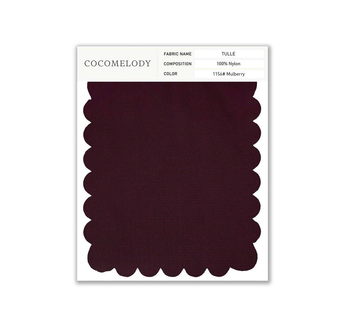 Tulle Fabric Swatch in Single Color SWTU16002