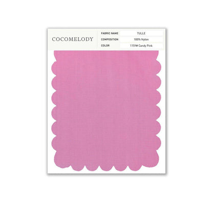 Tulle Fabric Swatch in Single Color SWTU16002