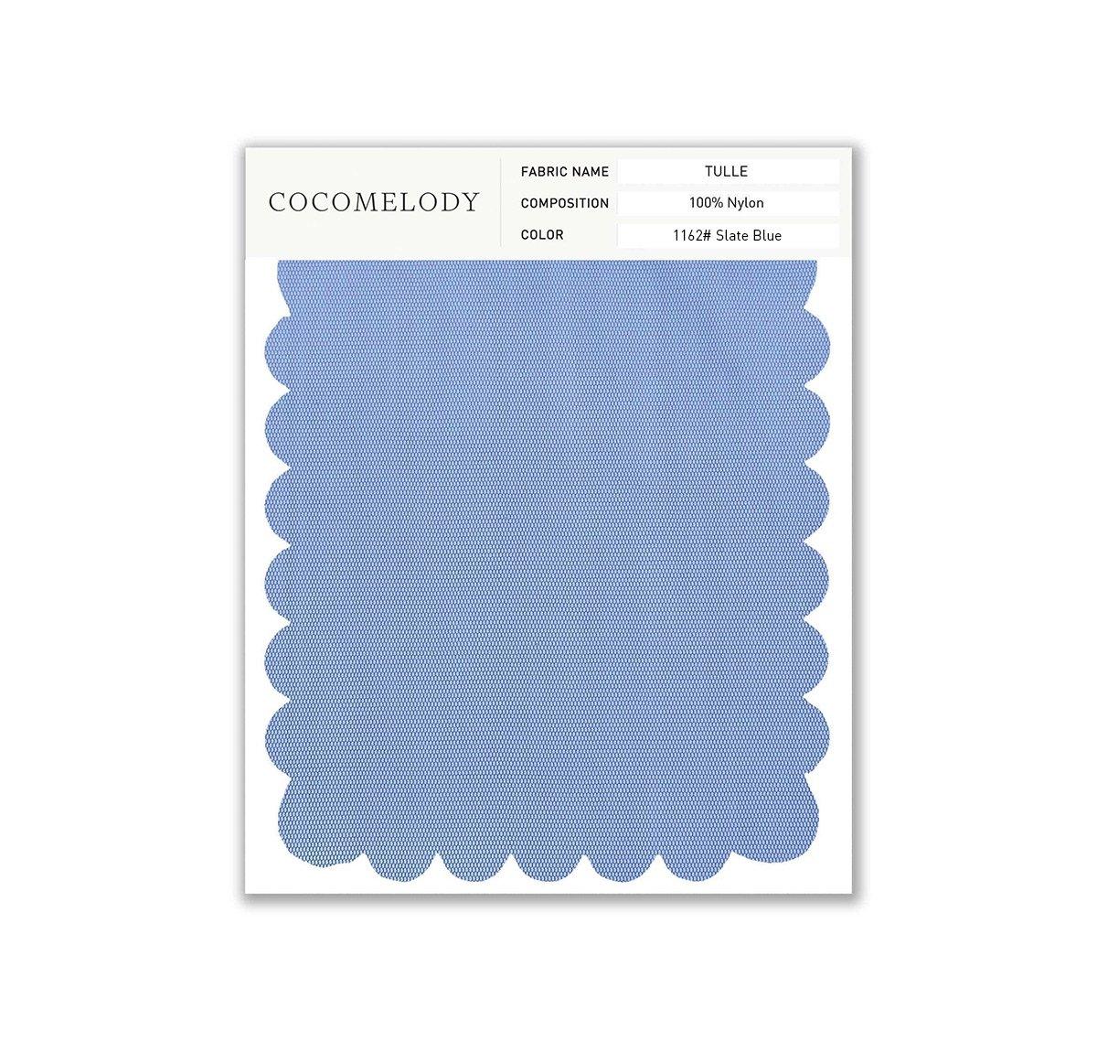 Tulle Fabric Swatch in Single Color SWTU16002 - COCOMELODY