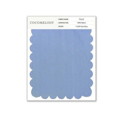 Tulle Fabric Swatch in Single Color SWTU16002 - COCOMELODY