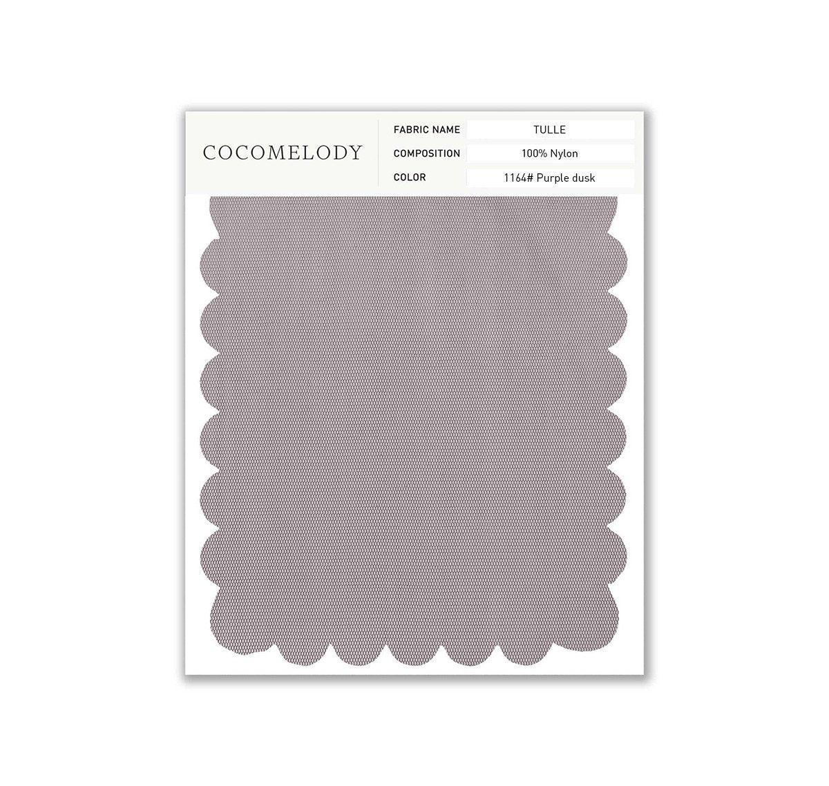 Tulle Fabric Swatch in Single Color SWTU16002 - COCOMELODY